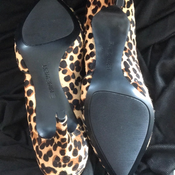 Calf skin leopard print Nine West held - size 11 - Picture 7 of 7